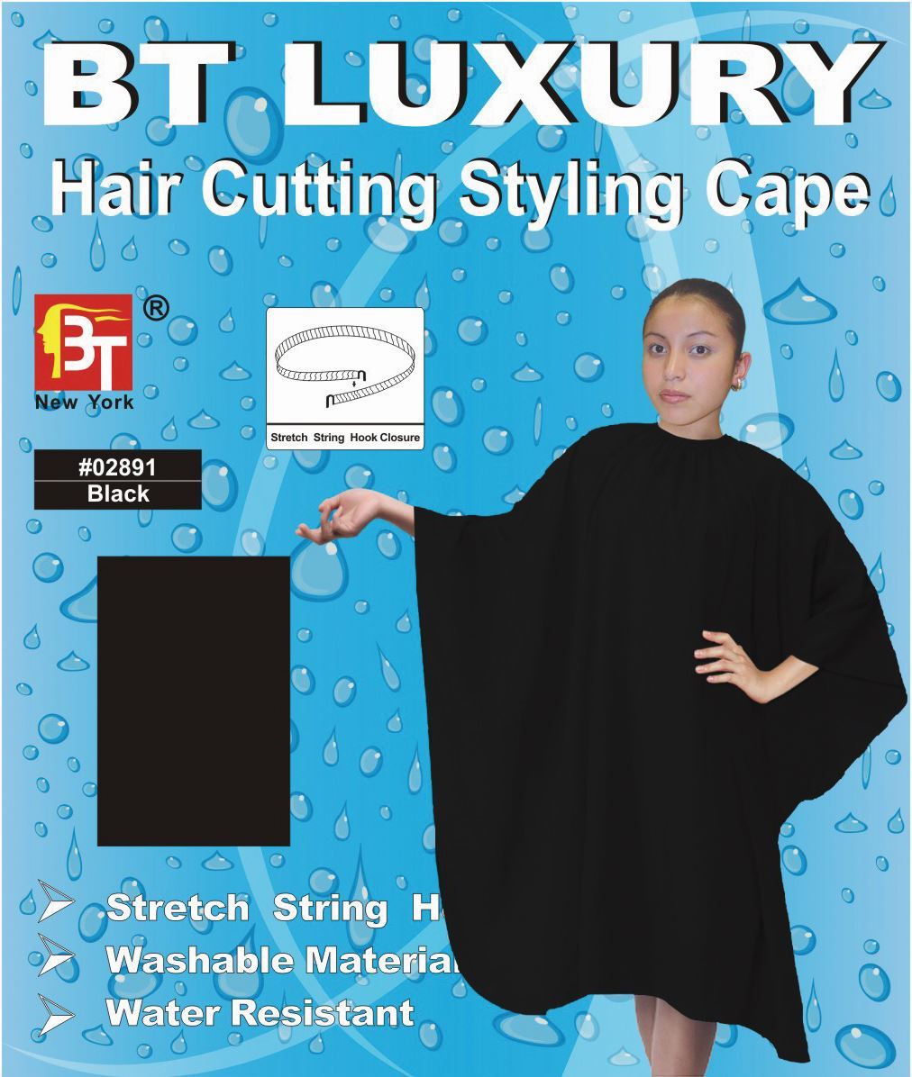 Hair Cutting Cape - Black