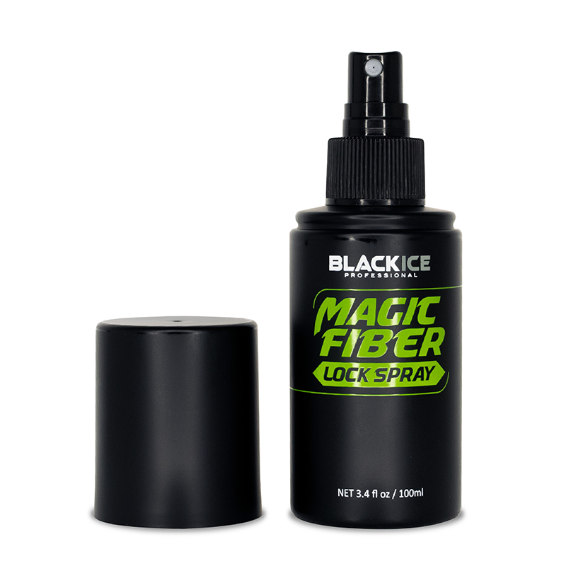 Black Ice Hair Building Fiber - Black