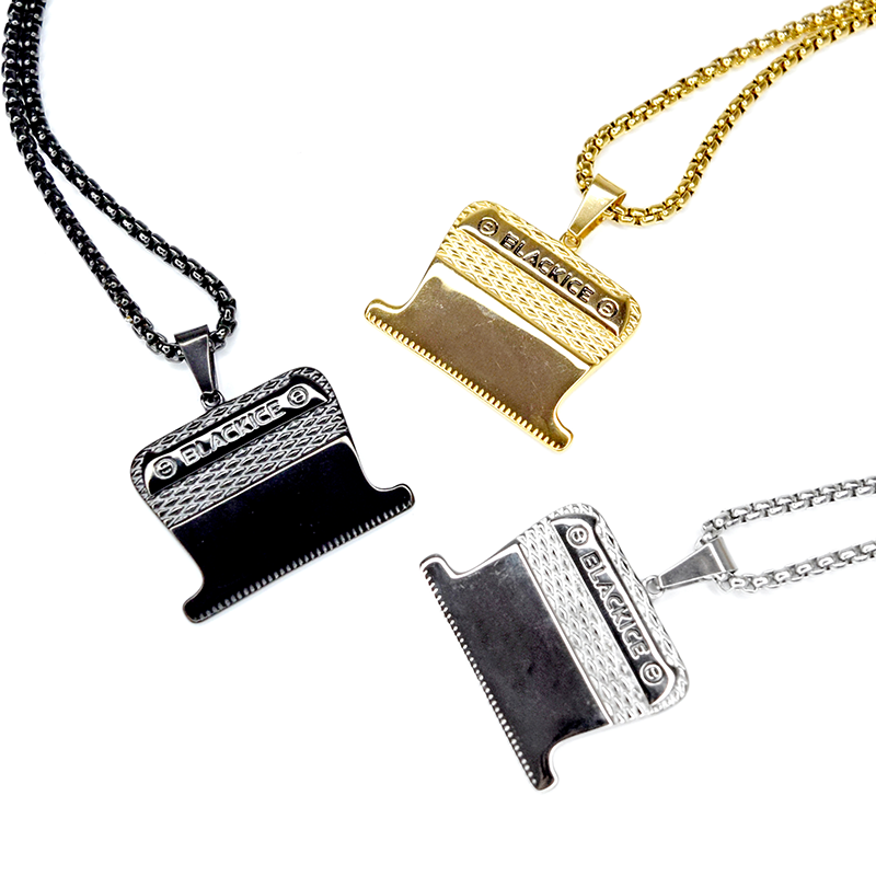 Element Shine, Jewelry, K Solid Gold Razor Blade Necklace Barber Shop
