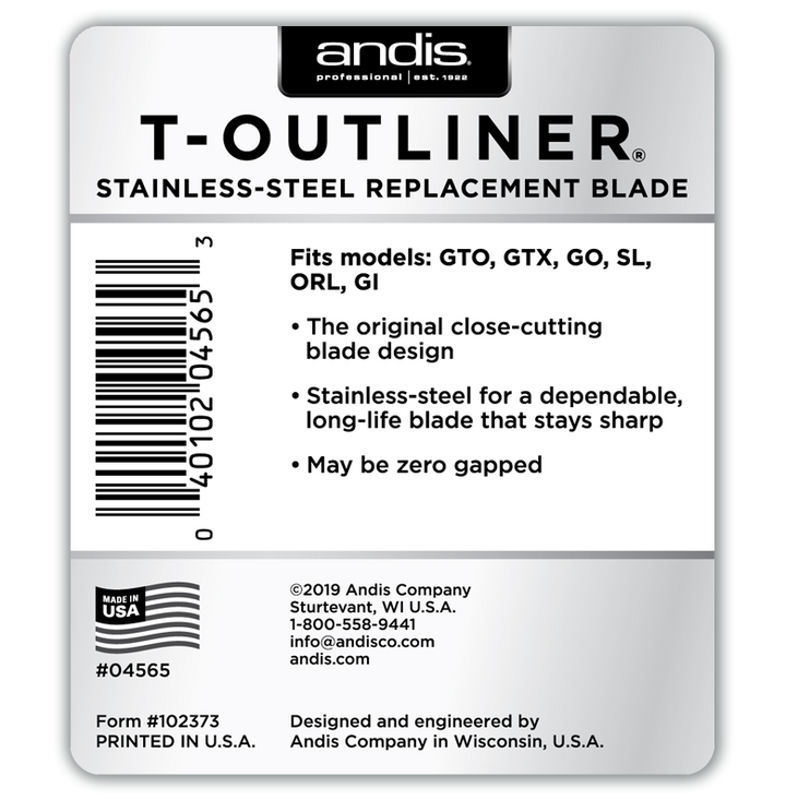 T-Outliner Replacement Blade - Stainless Steel - Xcluciv Barber Supplier