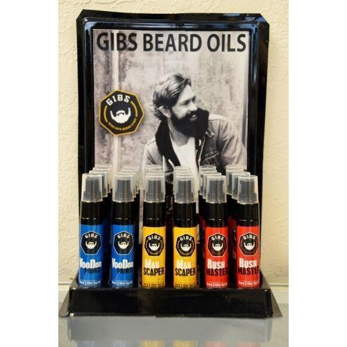 GIBS Beard Oil Display 12pcs - Xcluciv Barber Supplier