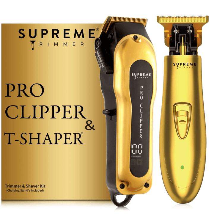 PRO CLIPPER™ & T Shaper™ Trimmer Bundle - Hair Clippers & Trimmers - Supreme Trimmer Mens Trimmer Grooming kit 