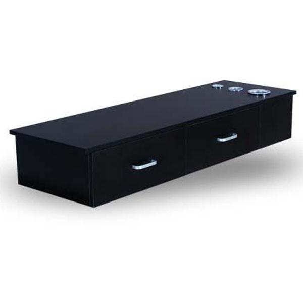 Double Drawer Counter Black Finish