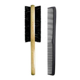 2-Sided Club Brush with 7" Comb - Xcluciv Barber Supplier