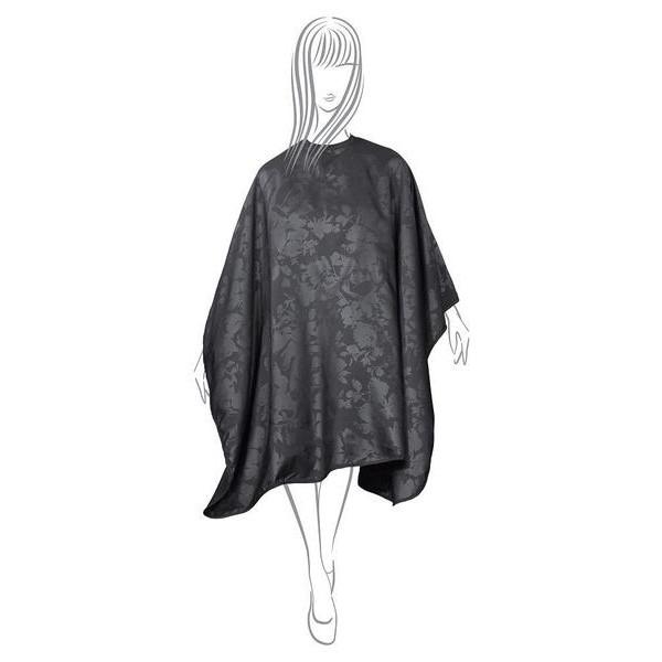 Fromm Black Collection Hairstyling Cape (Flower Print)