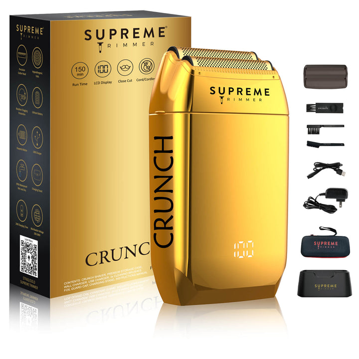 Crunch™ Foil Shaver - Electric Razors - Supreme Trimmer Mens Trimmer Grooming kit 