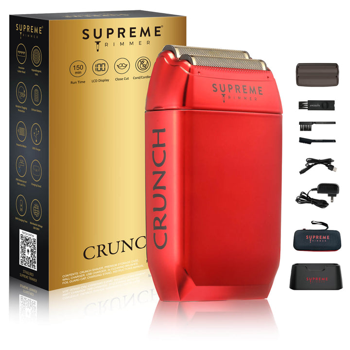 Crunch™ Foil Shaver - Electric Razors - Supreme Trimmer Mens Trimmer Grooming kit 