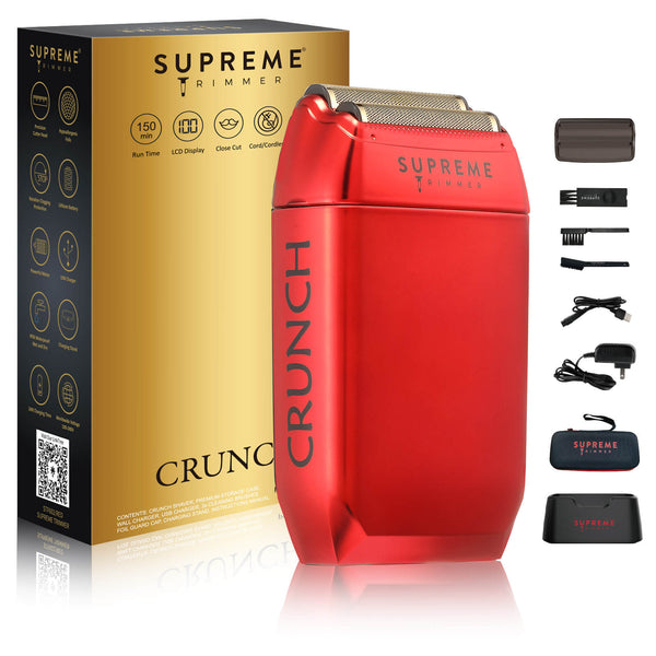 Crunch™ Foil Shaver - Electric Razors - Supreme Trimmer Mens Trimmer Grooming kit 