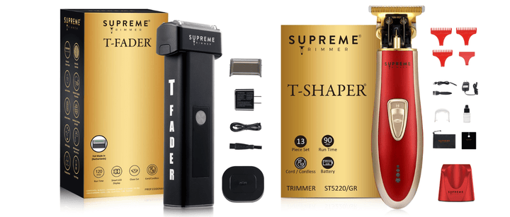 T Fader Shaver & T Shaper Trimmer Bundle - Electric Razor and Trimmer - Supreme Trimmer Mens Trimmer Grooming kit 