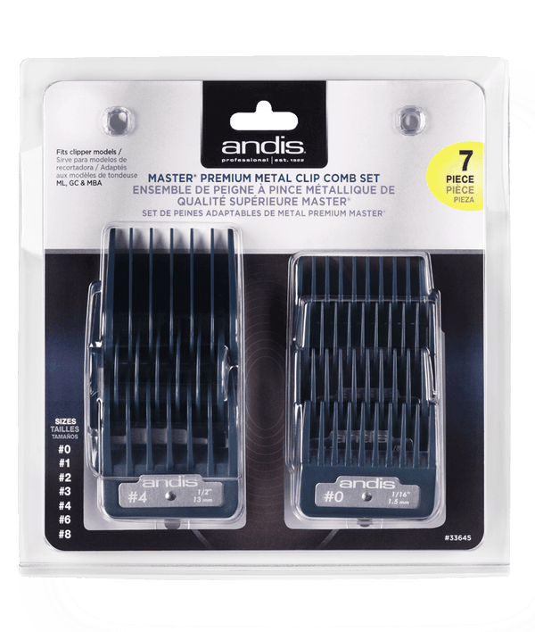 Master Premium Metal Clip Comb Set - Xcluciv Barber Supplier
