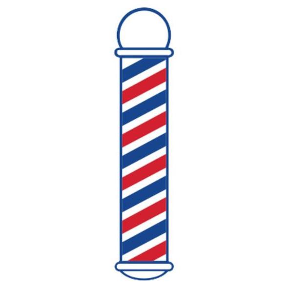 Barber Pole Decal - Xcluciv Barber Supplier
