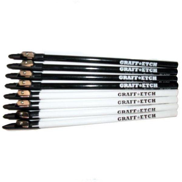 Graff*Etch Pencils (Blk/Wht) - Xcluciv Barber Supplier
