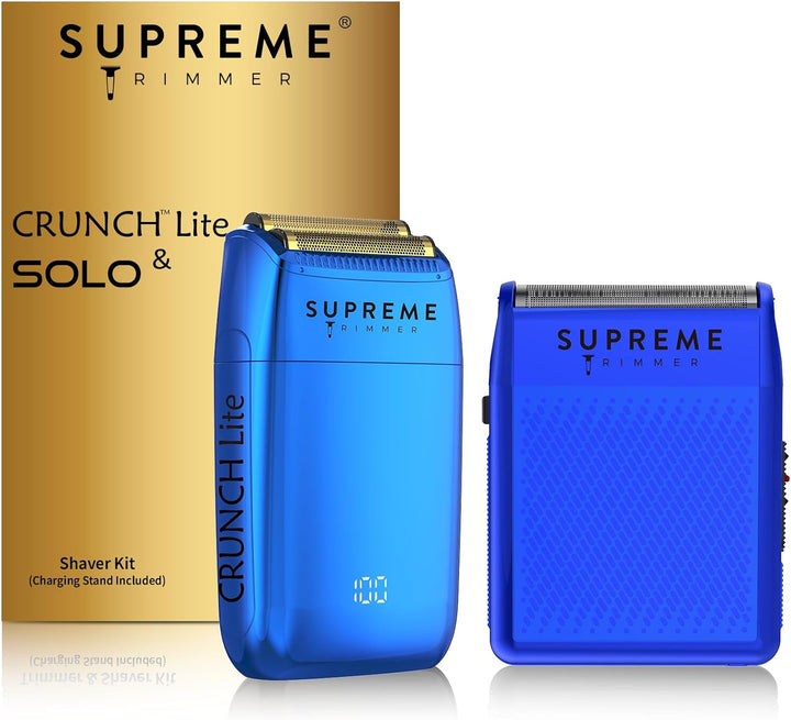 Crunch™ Lite & Solo™ Shaver Bundle - Electric Razors - Supreme Trimmer Mens Trimmer Grooming kit 