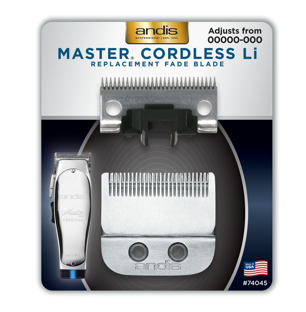 Master Cordless Li Replacement Fade Blade, Carbon Steel Size 00000-000