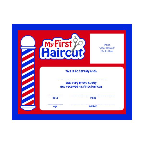 My First Haircut Certificates 12pk - Xcluciv Barber Supplier