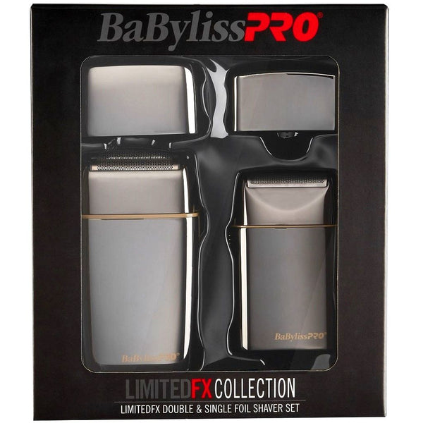BaByliss Pro LIMITEDFX Collection - Limited Edition Gunmetal Double & Single Foil Shaver Duo