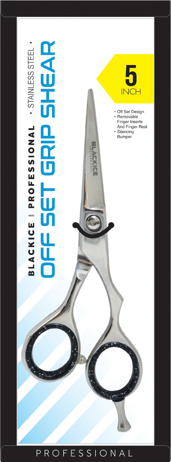 Black Ice Off Set Grip Shear - Stainless Steel