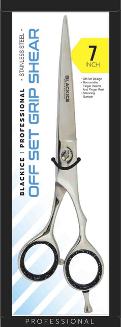 Black Ice Off Set Grip Shear - Stainless Steel