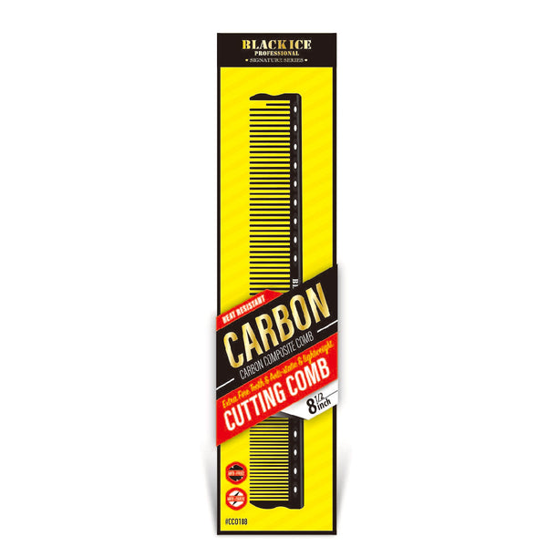 Black Ice Premium Quality CARBON Cutting Comb 8.5"