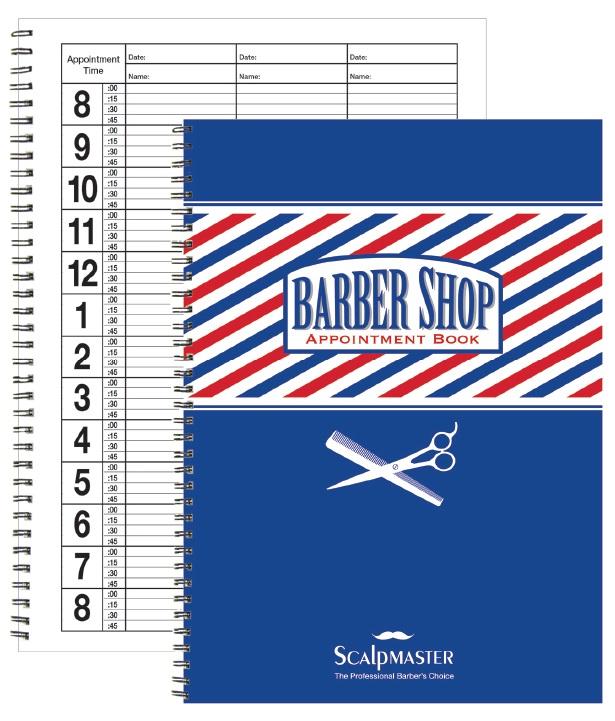 3 Column Barber Appointment Book - Xcluciv Barber Supplier