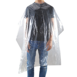 Clear Disposable Haircutting Capes 50pk - Xcluciv Barber Supplier