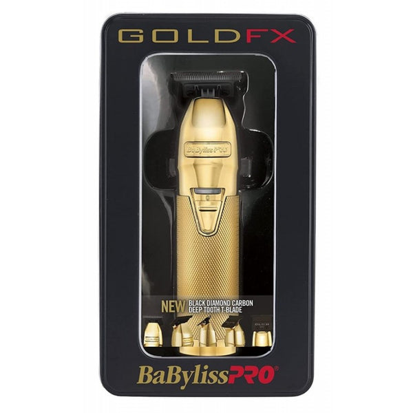 BABYLISS PRO GoldFX Outlining Trimmer With NEW Deep-Tooth DLC T-Blade