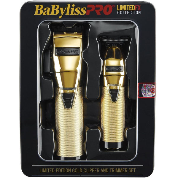 BaByliss Pro LIMITEDFX Collection - Limited Edition Gold Clipper and Trimmer Set