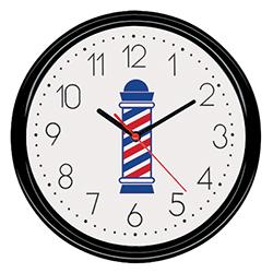 Barber Pole Clock - Xcluciv Barber Supplier