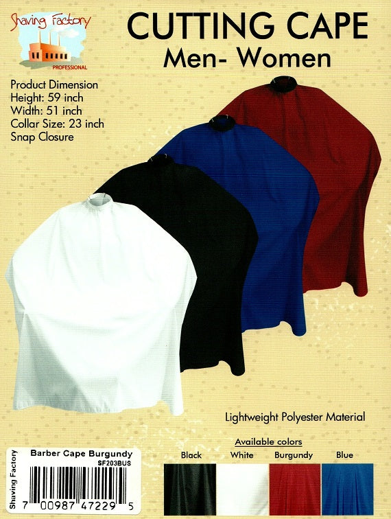 Polyester Barber Cape (Snap Closure)