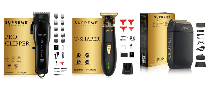 Clipper, Trimmer & Shaver Set - Hair Trimmer, Clipper, and Shaver - Supreme Trimmer Mens Trimmer Grooming kit 