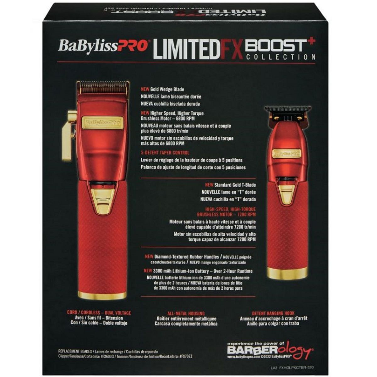 BaByliss PRO FX Boost+ Limited Edition Clipper & Trimmer Set w