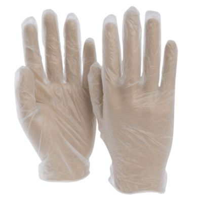 Disposable Powder Free Vinyl Gloves 100pk Clear - Xcluciv Barber Supplier