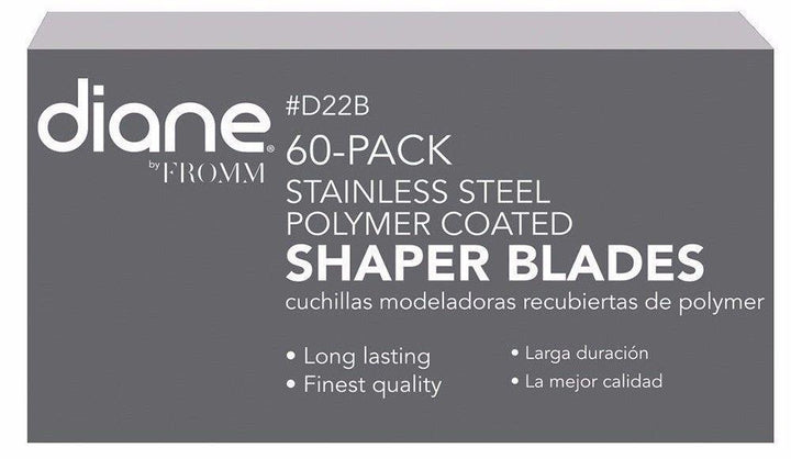 60 -Pack Stainless Steel Polymer Coated Shaper Blades - Xcluciv Barber Supplier