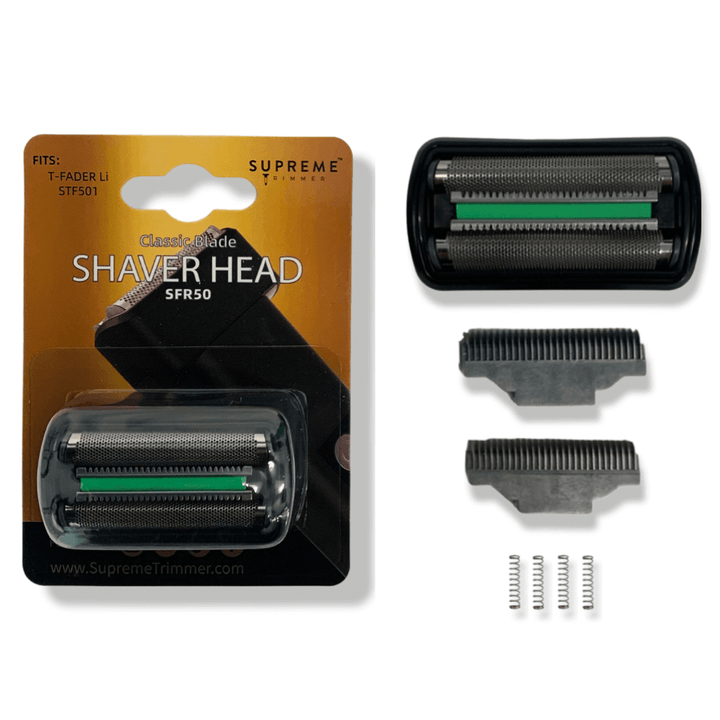 T-Fader Foil Replacements - SRF50 - Electric Razor Replacements - Supreme Trimmer Mens Trimmer Grooming kit 