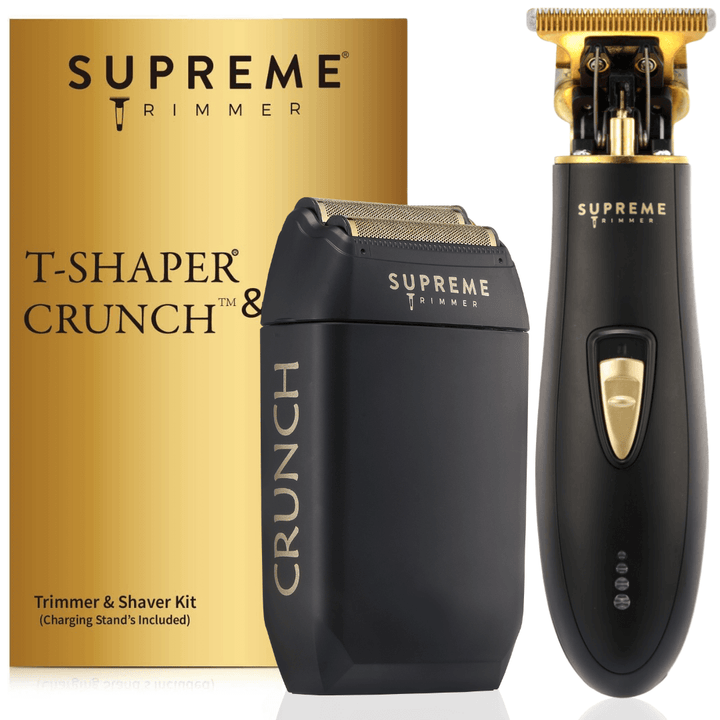 Crunch™ Shaver & T Shaper™ Trimmer Bundle - Electric Razors - Supreme Trimmer Mens Trimmer Grooming kit 