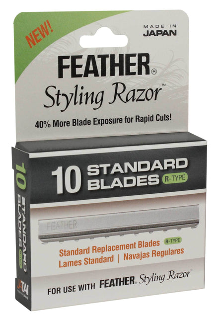 Feather Standard Blades R-Type - Xcluciv Barber Supplier