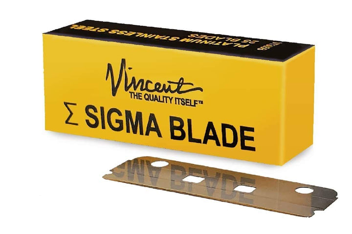 Sigma Blade 35mm Single Edge Platinum Coated Stainless Steel - Xcluciv Barber Supplier